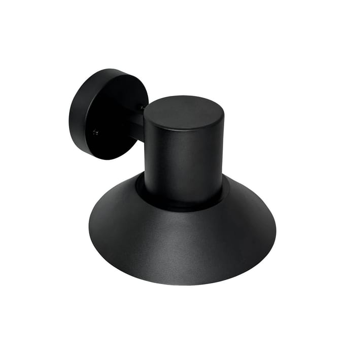 Dyberg Larsen buitenwandlamp Venice, zwart, Ø 20 cm