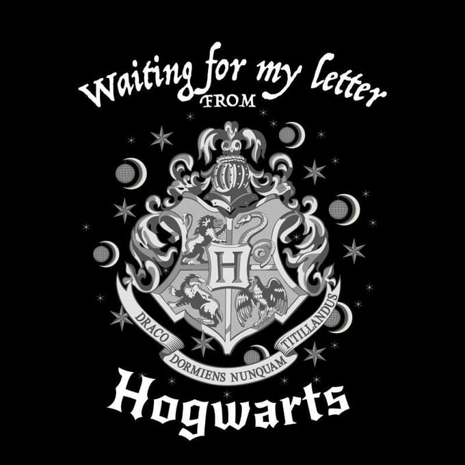 Harry Potter Waiting For My Letter T-shirt - Zwart - M