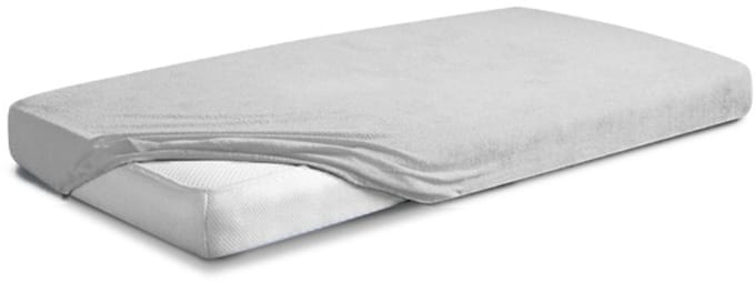 Matex Premium - Frottee Onderlaken - 90x200 - Grijs