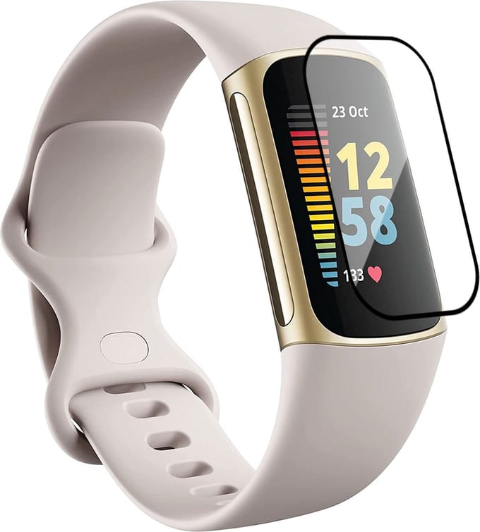 Screenprotector geschikt voor Fitbit Charge 5 - Screenprotector