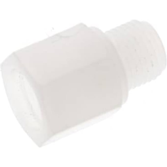 Verlengnippel G1/8'' Buitendraad X Binnendraad PVDF 10bar FDA 14mm Hex