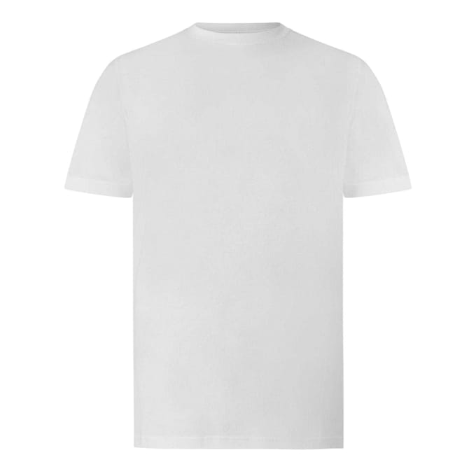 Puma Heren-T-shirt van katoen, effen (Wit)