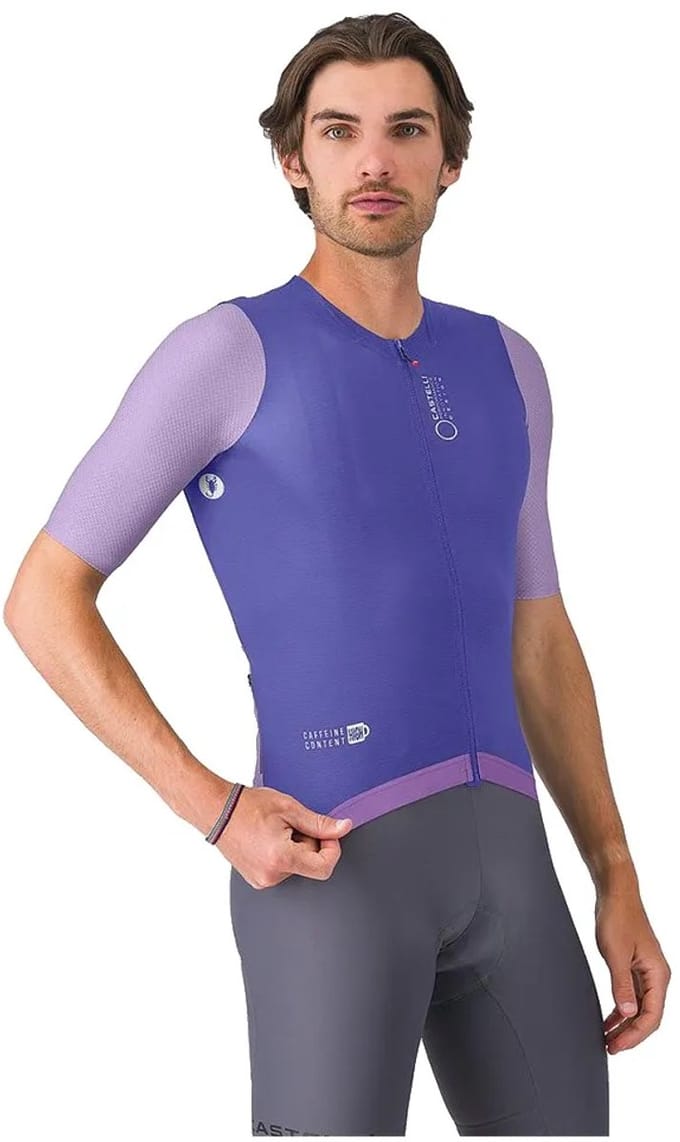 Castelli Corretto Korte Mouw Wielertrui Paars L Man