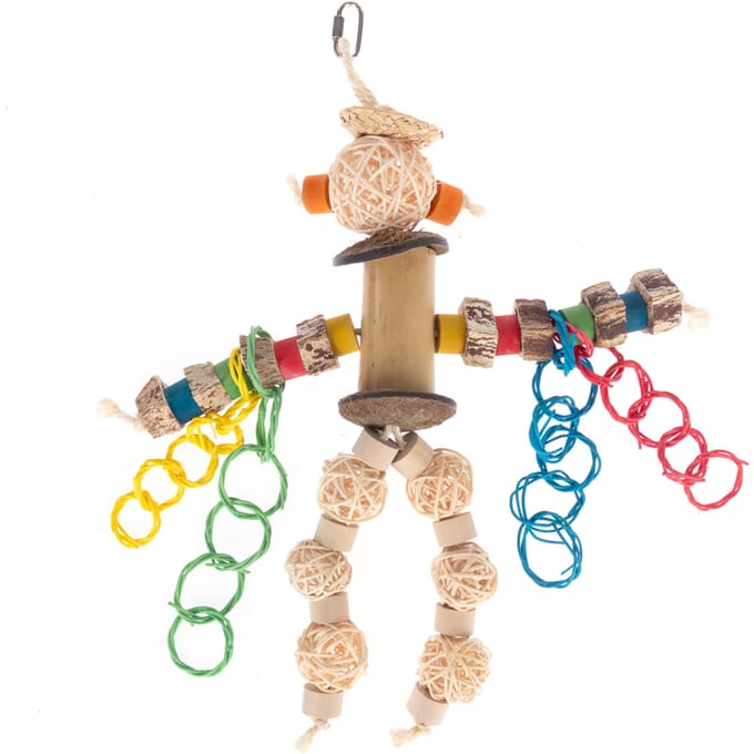 TIAKI vogelspeelgoed Robot Man ca. 33x28cm