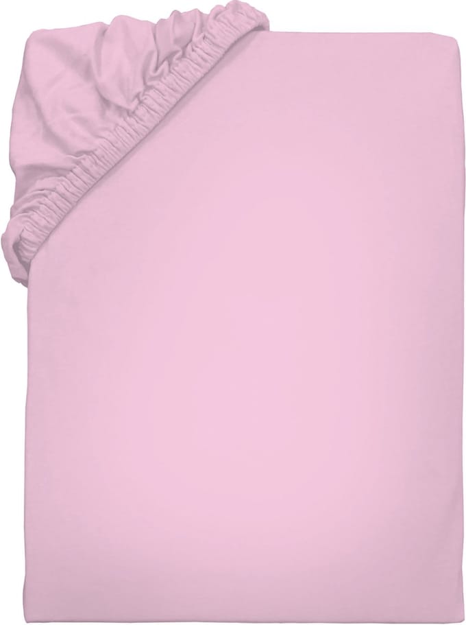 BINK Bedding Hoeslaken Roze 90 x 200 - 100% Jersey Katoen