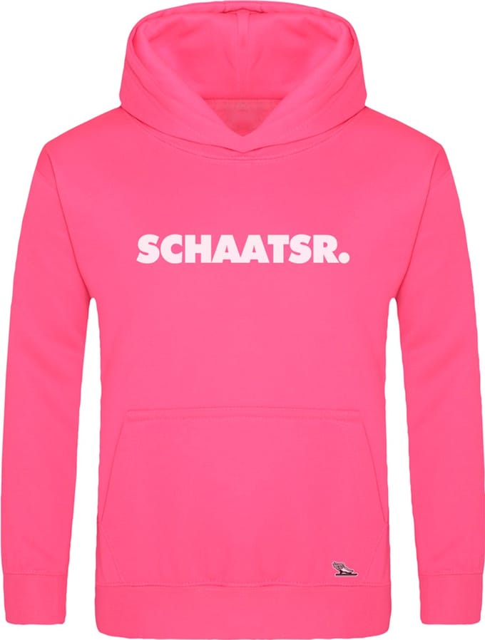 Schaatsen Kids Hoodie SCHAATSR. Roze