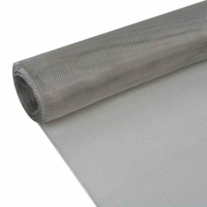 vidaXL - Gaas - 100x1000 - cm - roestvrij - staal - zilverkleurig