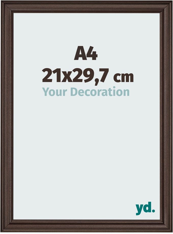 Your Decoration - Fotolijst A4 21x 29,7 cm - MDF - Eiken Donker - Lazio