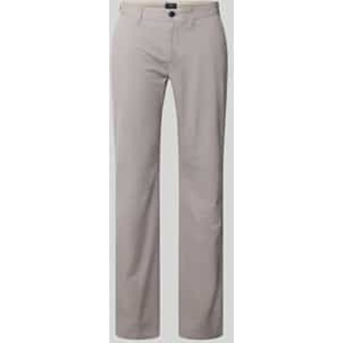 Klein motief broek met achterzakken