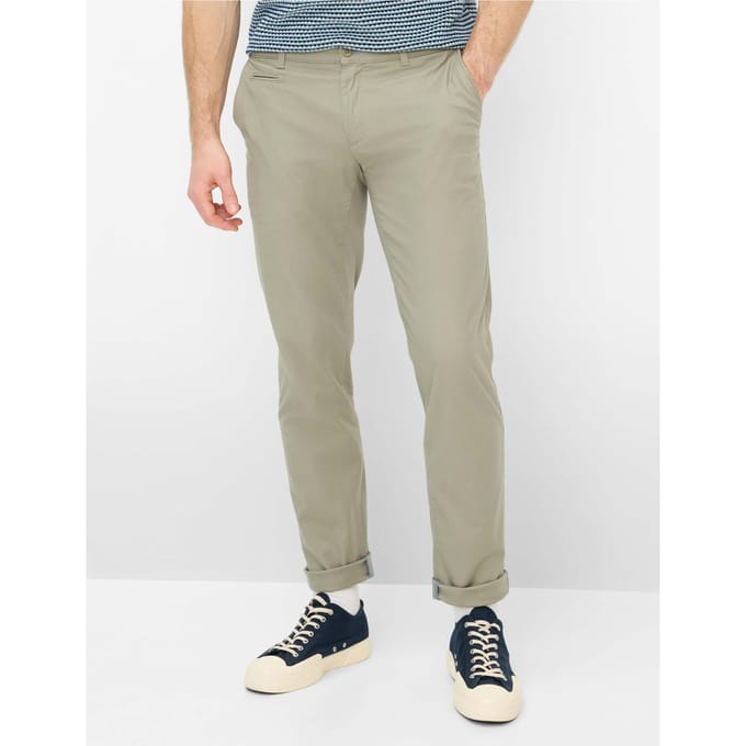 Brax Heren Chino  Style FABIO IN JUNGLE, lichtgroen, maat 33/32