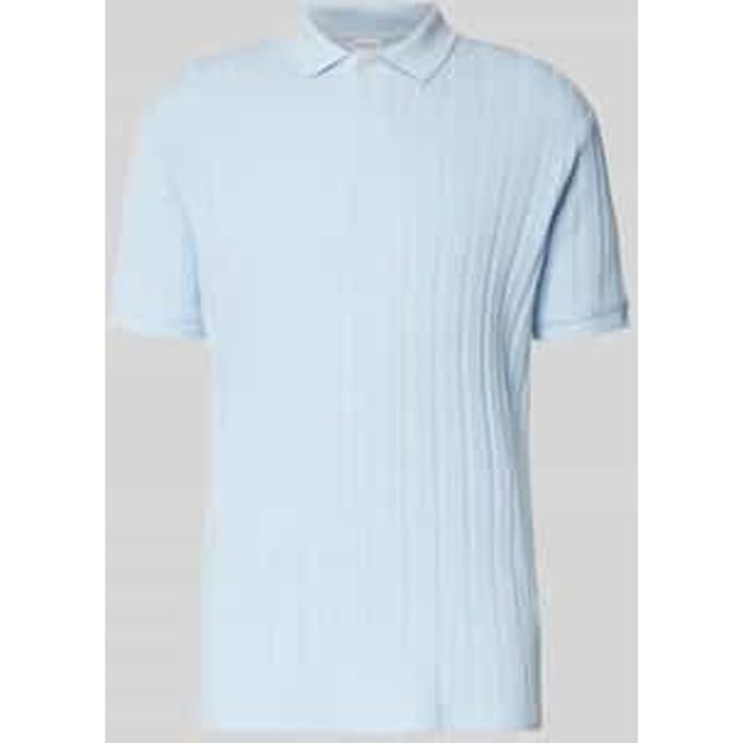 Slim fit poloshirt met structuurmotief, model 'JADEN'