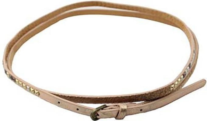 Damesriem – Lang en Smal – Roségoud met studs – 105cm / 1 cm