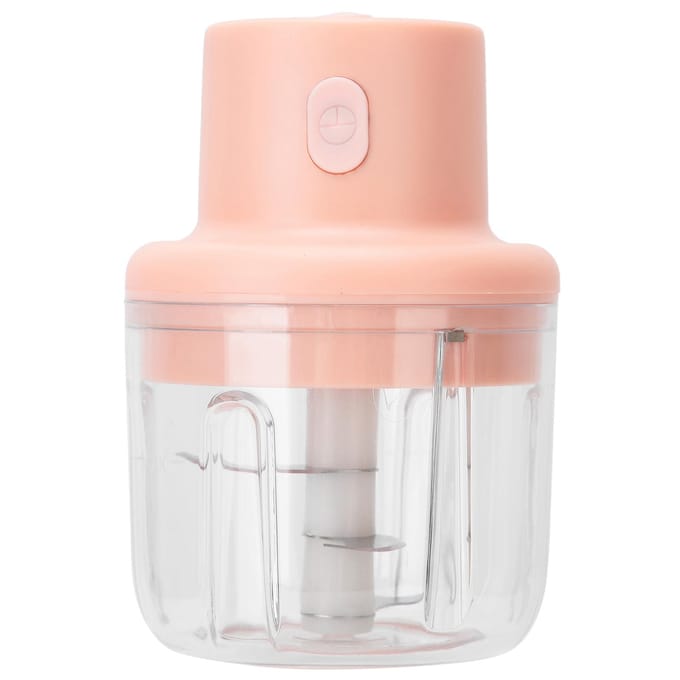250ml Roze Elektrische Vleesmolen Food Chopper Mini Keuken Versnipperaar USB Opladen white