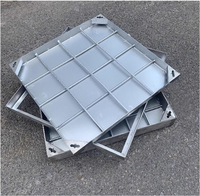 Inspectiedeksels Vierkant - Putdeksels Riool - Drainage Opritten - Roestvrij Staal Frame - 2.6 Ton Belasting