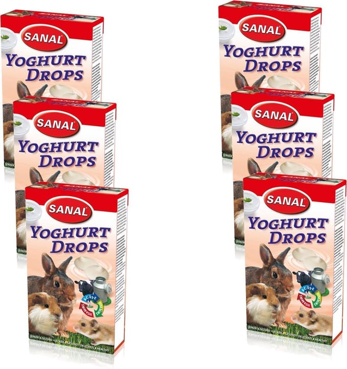 Sanal Yoghurt Drops - Knaagdiersnack - 6 x 45 g