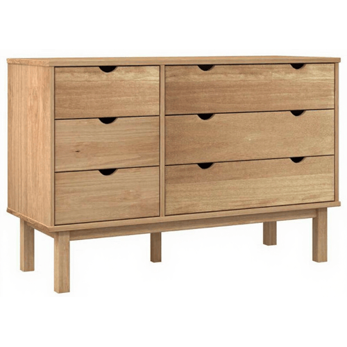 vidaXL OTTA Ladekast - Massief grenenhout, 111 x 43 x 73,5 cm, Bruin