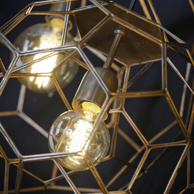 it's about RoMi Hanglamp Marrakesh - Koper - Ø34cm - Modern,Luxe - Hanglampen Eetkamer, Slaapkamer, Woonkamer