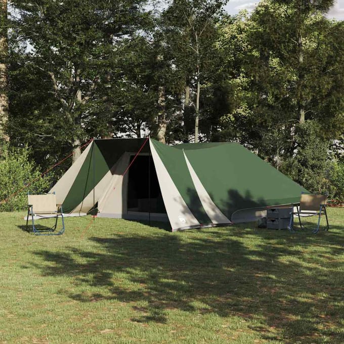 vidaXL - Tipi - Tent - 12-persoons - Groen - taft