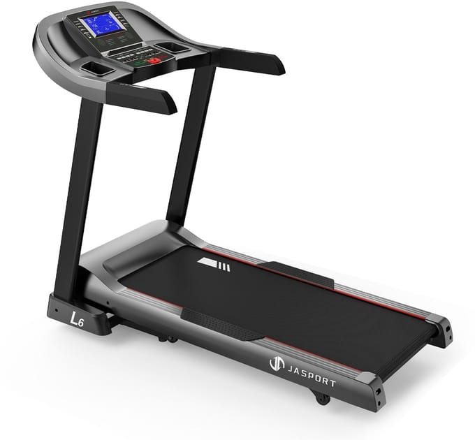 JASPORT L6 Loopband Inklapbaar voor Thuis – Elektrische Helling tot 15%, 20 km/u, 60+5 Programma’s, Bluetooth, LCD-display, Max. 120 kg