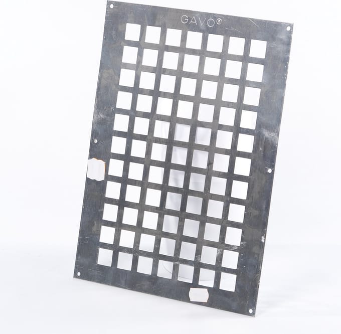 Gavo Ventilatieplaat enkel rij aluminium 25 x 35cm (Prijs per stuk)