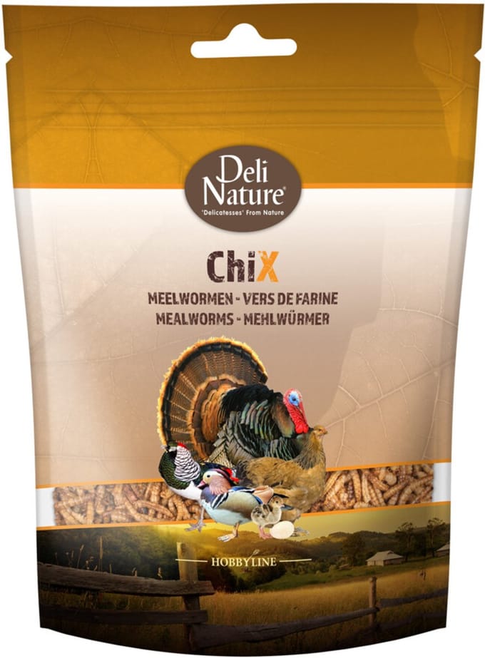 10x Deli Nature Chix Meelwormen 200 gr