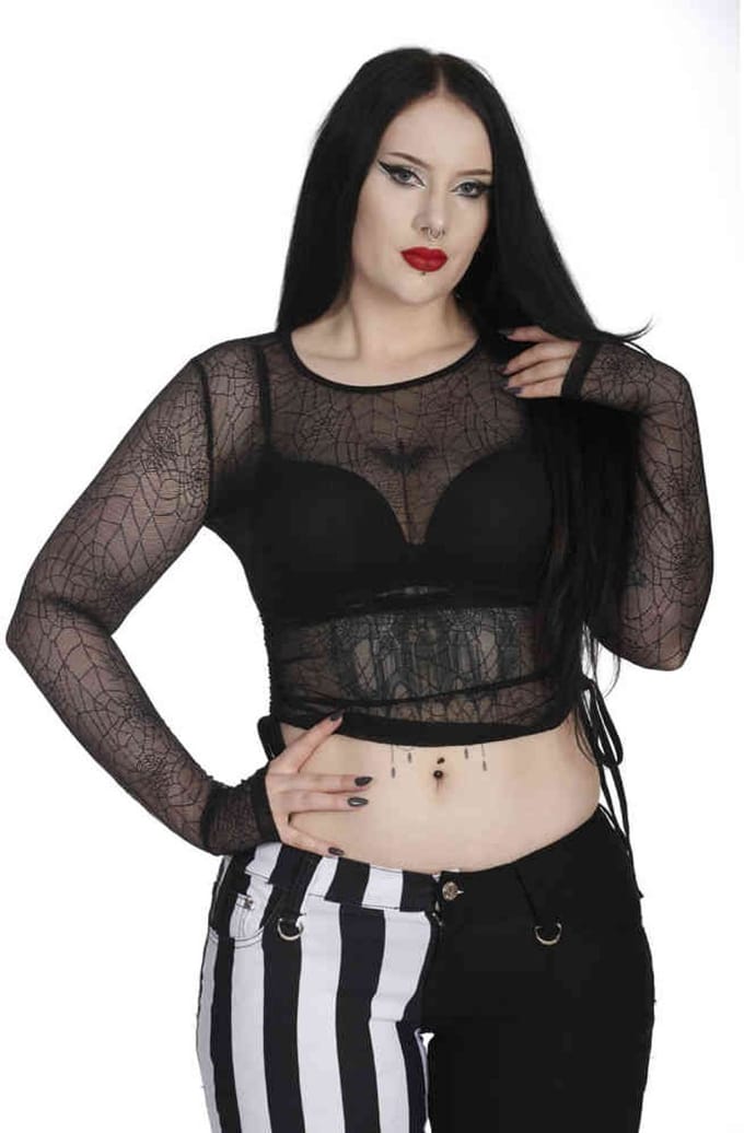 Banned - Groove Is In The Heart Crop top - M - Zwart