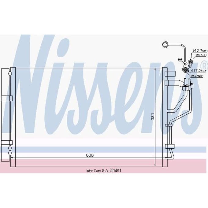 Condensator, airconditioning NISSENS 940268