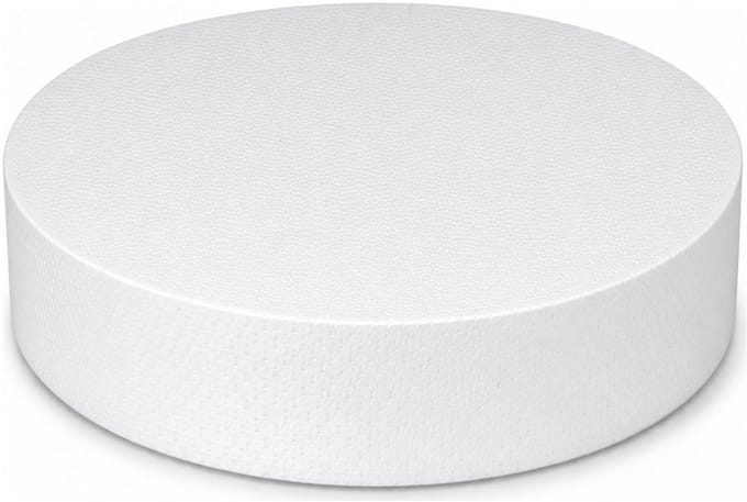 Piepschuim vormen - cirkel - 1x - D27,5 x 4 cm - styropor hobby / DIY vorm - basis knutselfiguren