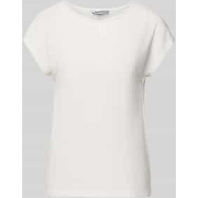 T-shirt met ronde hals en sierkralen