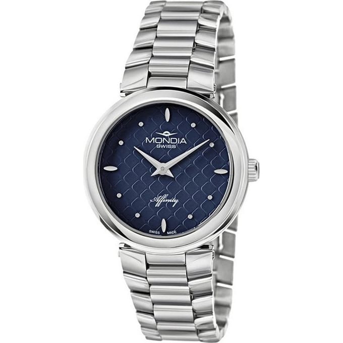 Mondia MS-211-SS-04BL-CM Affinity City Horloge
