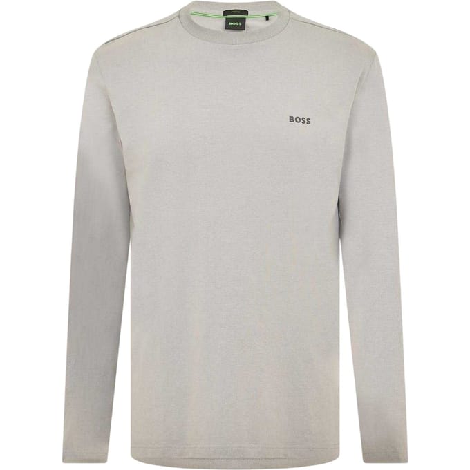 Boss Heren Klassiek Logo Regular T-Shirt (Grijs)
