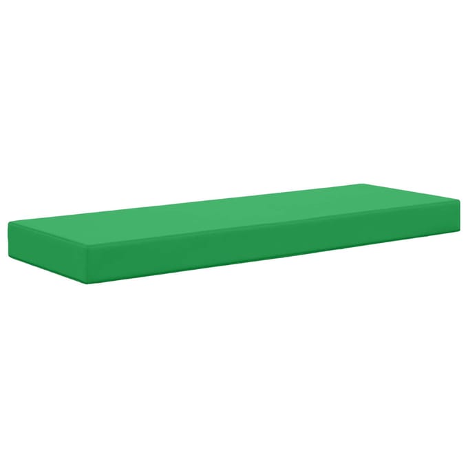 vidaXL Buiten Zitkussen 100% Polyester Groen 111,5 x 40 x 8 cm