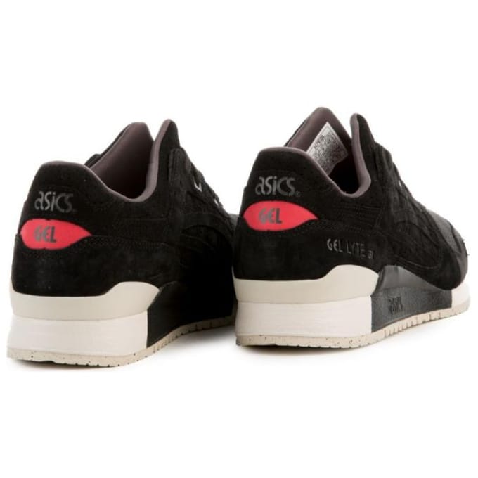 ASICS Gel Lyte 3 Unisex Sneakers Zwart Wit H7E0L-9090 37.5 black