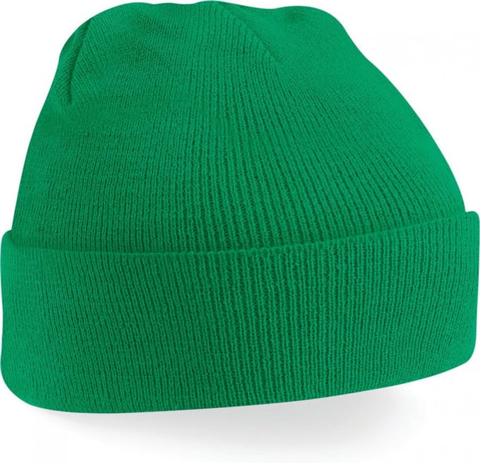 Gebreide muts polyester groen