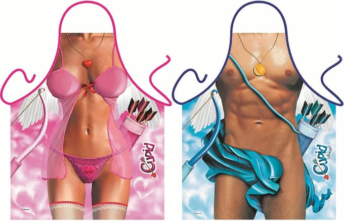 Cupid man en vrouw - Sexy Grappig Leuk Schort Keukenschort