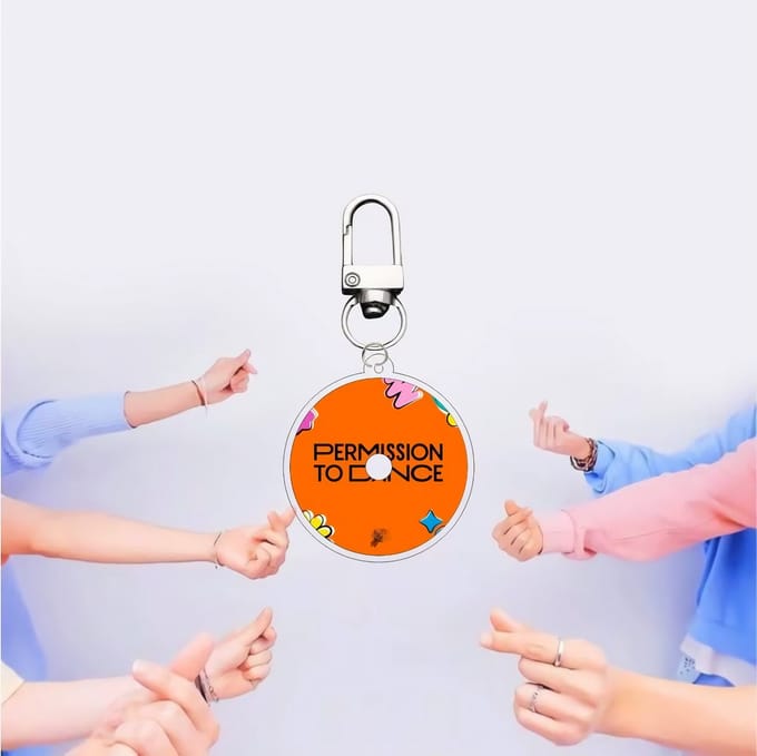 KPOP Idol Bangtan Boys BTS Dynamite Map Of The Soul BE Yet To Come Plastic Keyring variant 4 [Sleutelhanger]
