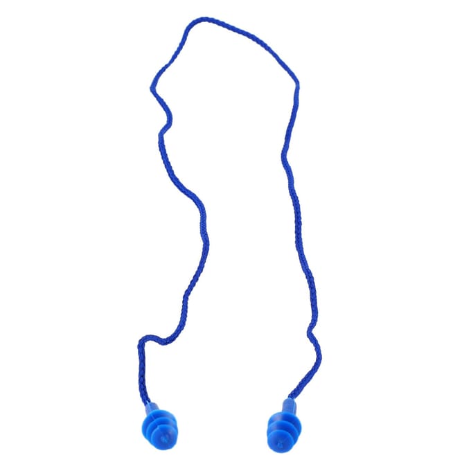 Bouchons d'oreille en silicone Réduction du bruit Imperméable Réutilisable Bouchons d'oreille bloquant le son pour blue