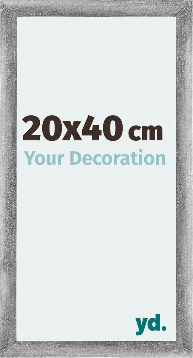 Your Decoration - Fotolijst 20x40 cm - MDF - Grijs Geveegd - Mura