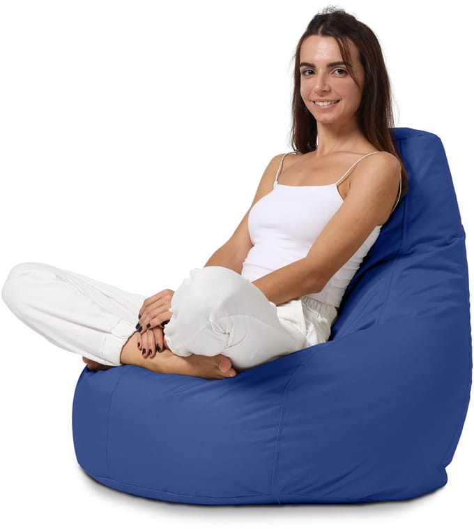 Xoft Living - Teardrop Zitzak - Blauw - Waterafstotend