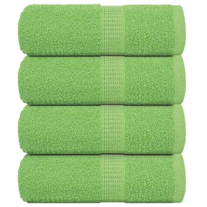 vidaXL - Washandjes - FROGN - 4 - st - 30x30 - cm - 360 - g/m² - appelgroen