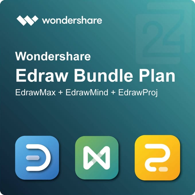 Wondershare Edraw Bundle Plan: EdrawMax + EdrawMind + EdrawProj