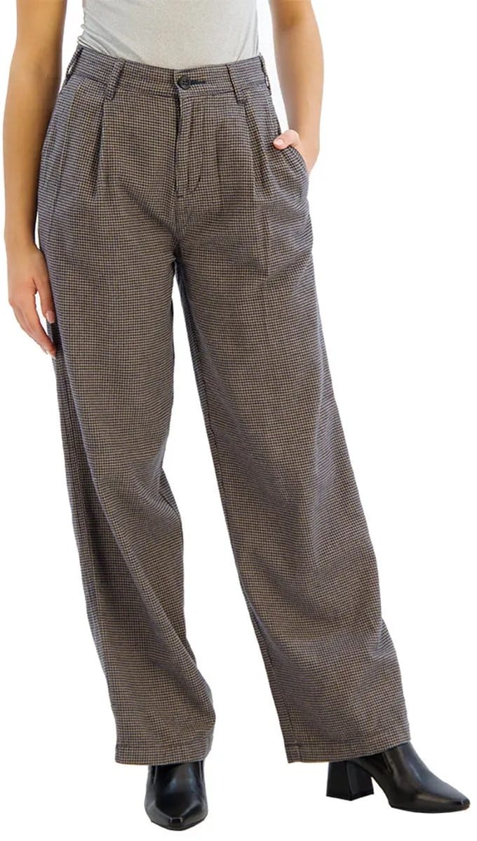 Dockers Original Pleated High Wide Broek Grijs 31 Vrouw