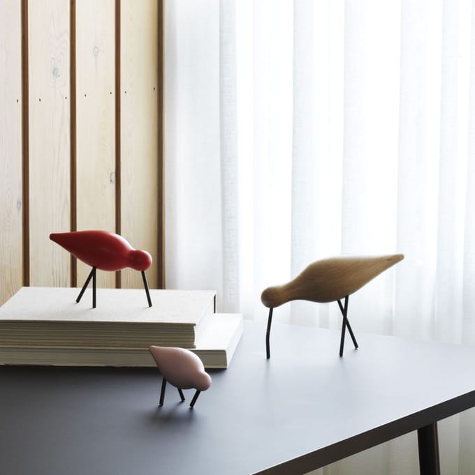 Normann Copenhagen Shorebird Vogel Decoratie Medium Red