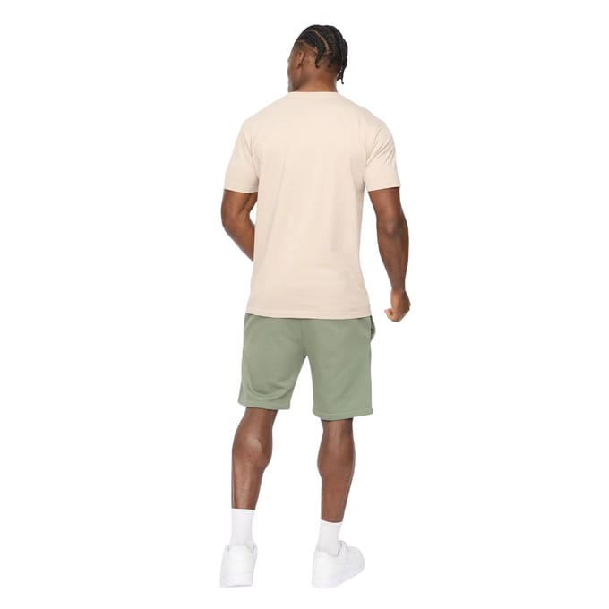 Crosshatch Heren Bardon Katoenen T-Shirt (Licht Steen)