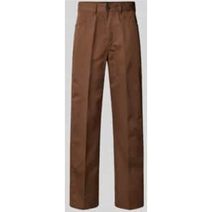 Loose straight fit broek met persplooien