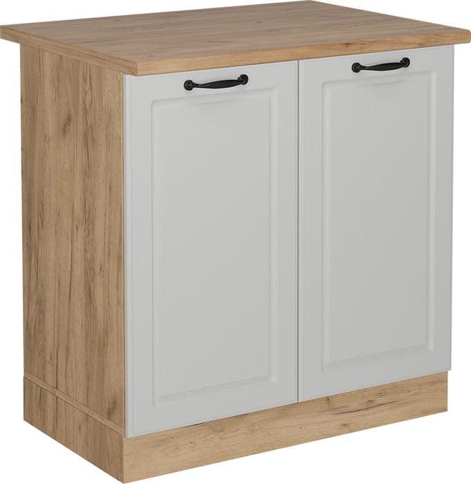 Vicco R-Line Wastafelkast – 80 cm, WB Eik Wit Landhuis