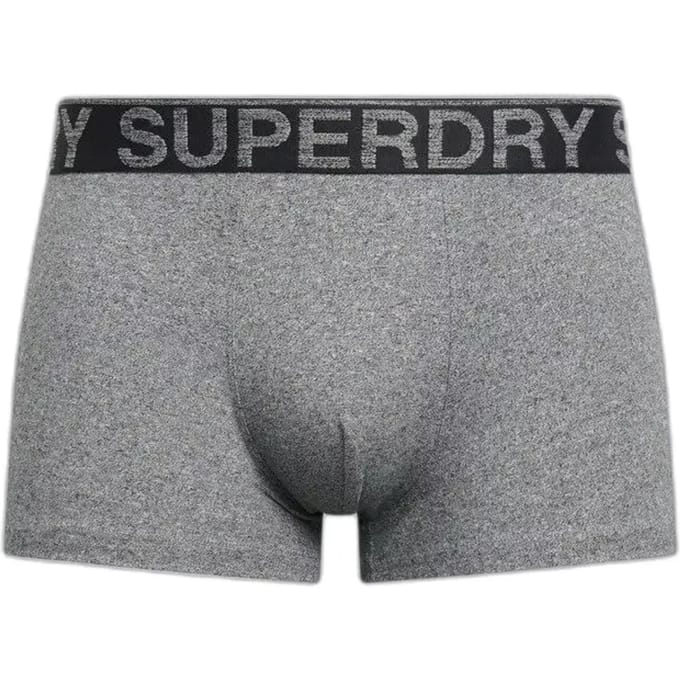 Superdry M3110475a Trunk Boxers 3 Eenheden Zwart,Grijs L Man