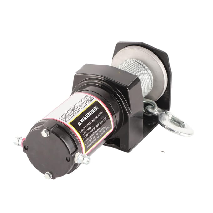 Treuil de remorquage électrique avec télécommande à faible bruit DC 12 V 2 500 lb pour VTT UTV