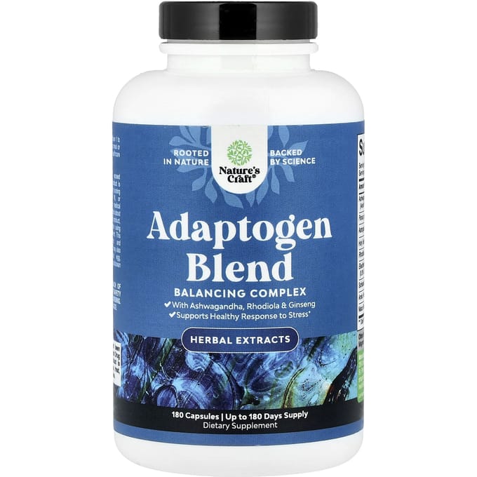 Nature'S Craft, Adaptogene Melange, 180 Capsules