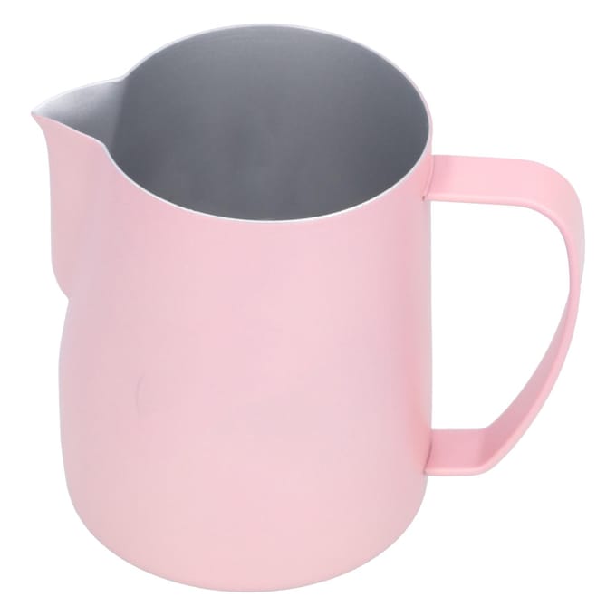 Melkopschuimbeker 304 Roestvrij Staal Verdikt Koffie Latte Schenkkan Kan 600ml Roze gray